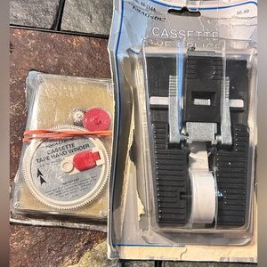 Vintage Cassette Tape Hand Winder & Tape Splicer